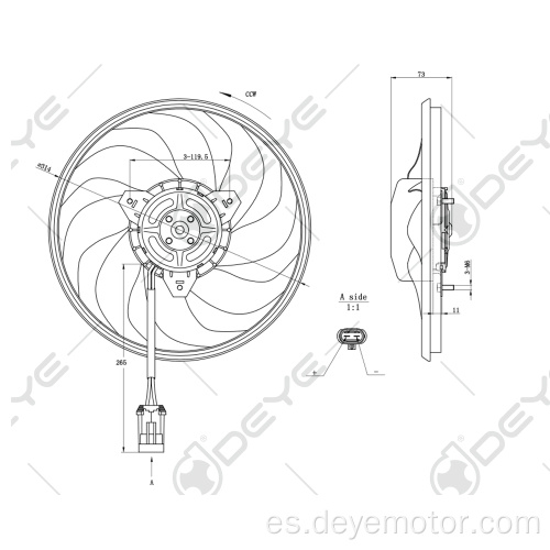 Nuevos productos Ventilador de enfriamiento del radiador de automóviles para Holden